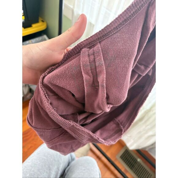 Free People Pleated Mauve Scoop Back Top - Picture 4 of 4